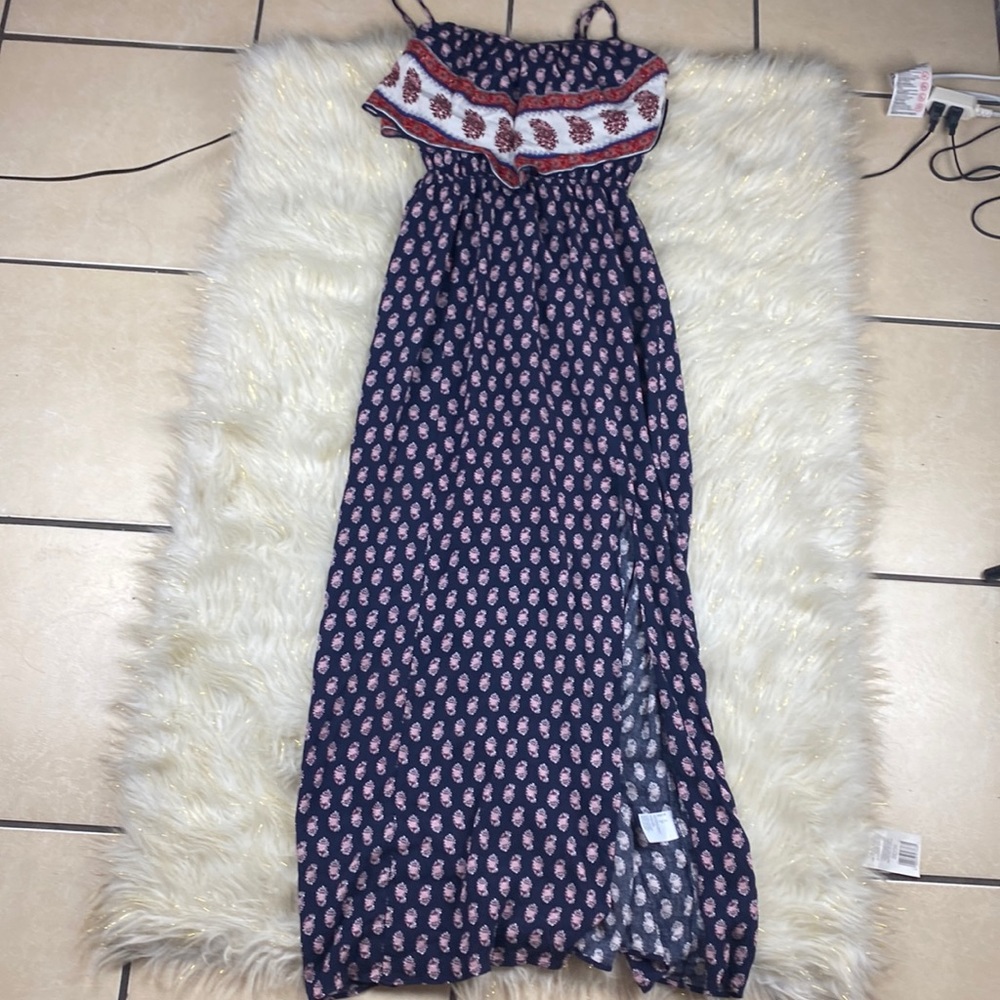 American Eagle Maxi Slit Summer Dress Size Small